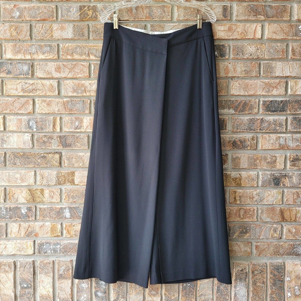 Rag & Bone Lomand Wide Leg Black Culotte Gaucho Pants Size 8